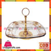 Orchid Gold Plated Cake Plate Dessert Display Plate Golden