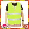 Pack Of 5 Safety Vest Jacket With Reflective Strips - Green