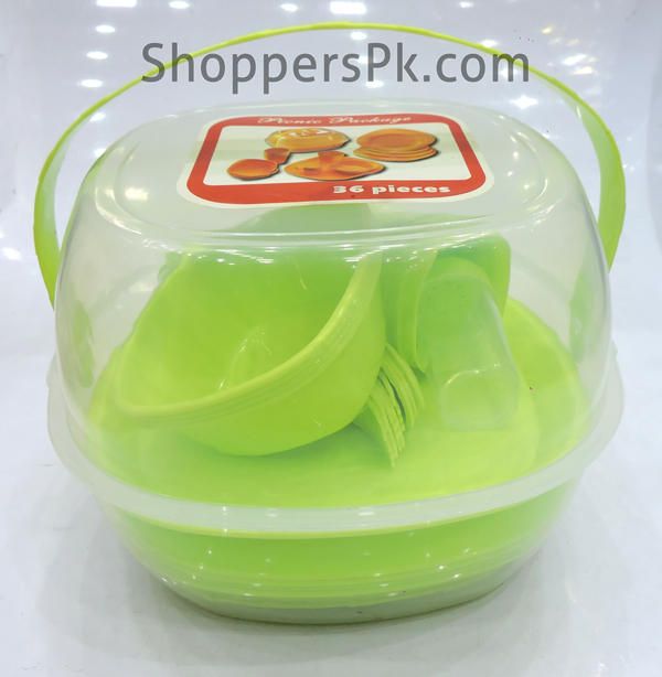 Picnic Package Set Green 36 Pieces