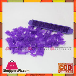 Plastic Alphabet Letter Symbol Number Cookie Stamp Press Cake Cookie Cutters Set 88 Pcs