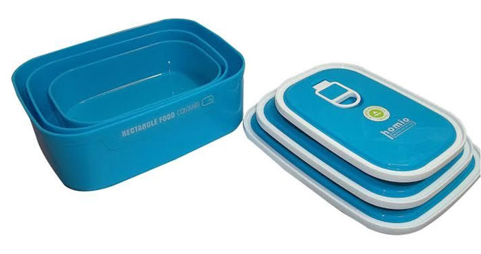 Rectangle Food Container 3 Pcs