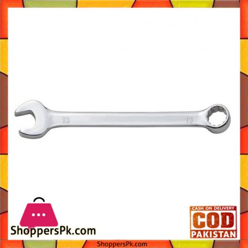 Ring Fixed And Open End Spanner 13 mm - Silver