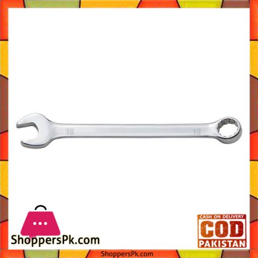Ring Fixed And Open End Spanner 18 mm - Silver