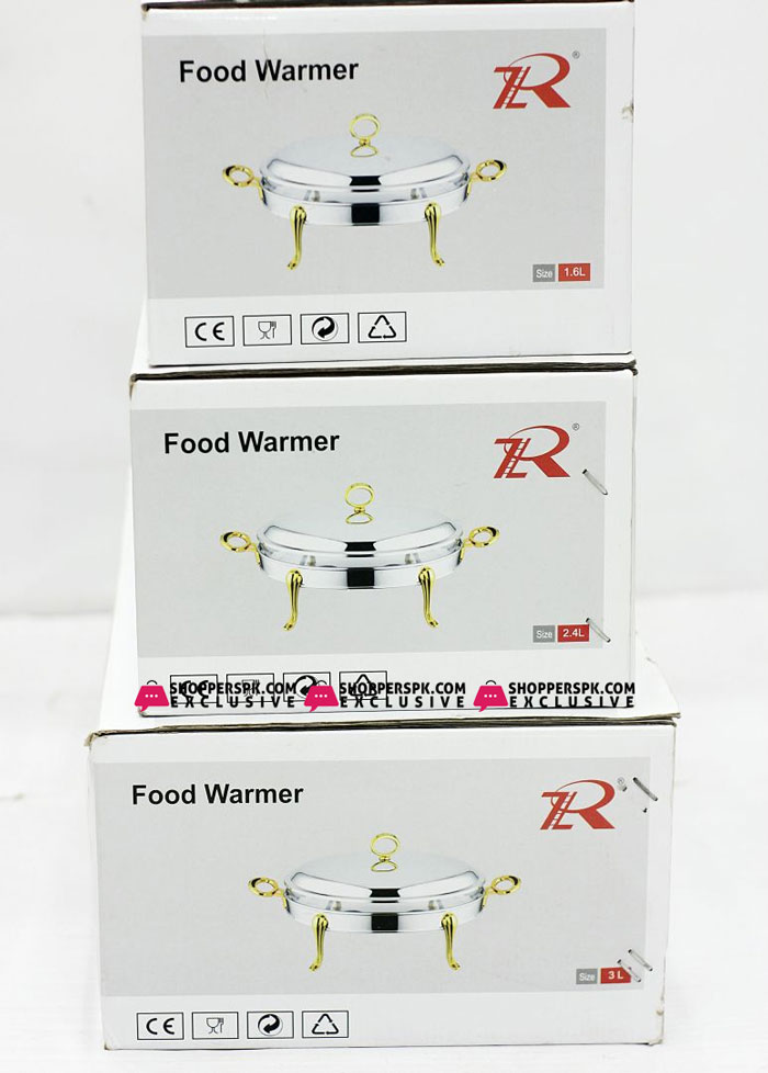 Royal Best Quality Oval Buffet Serving Dish Golden Set Of 3