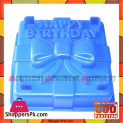Silicone Square Cake Pan  Happy Birthday Gift Box Mold