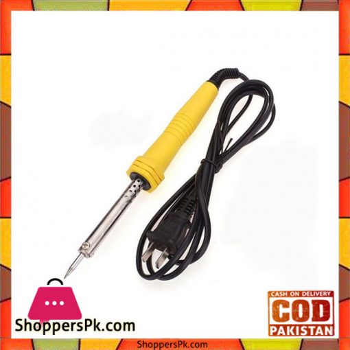 Stainless Steel Electrical Soldering Iron 60W - Yellow And Black