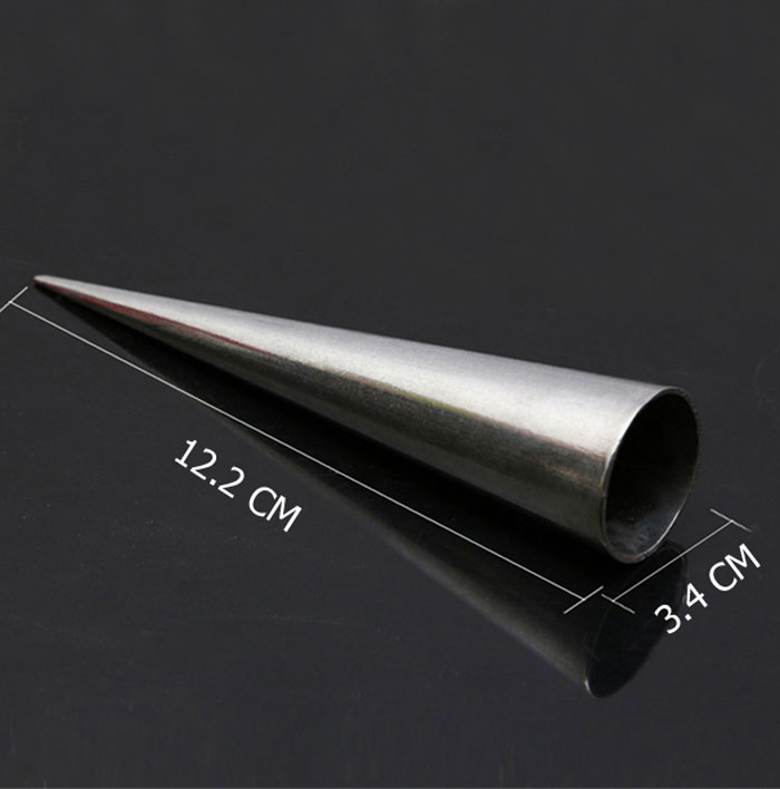 Stainless Steel Horn Pastry Roll Cake Mold 6 Pcs
