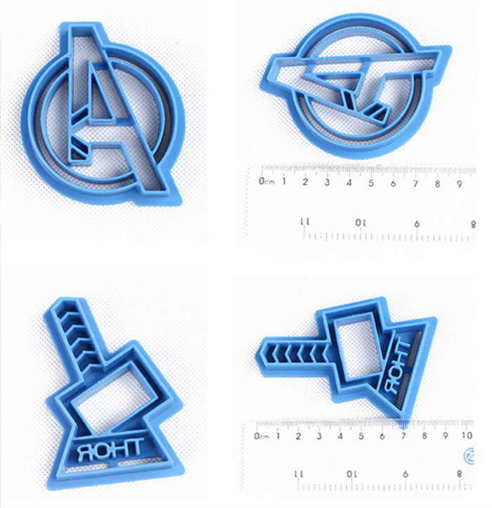 The Avengers Super Hero 3D Cookie Cutters Set of 6