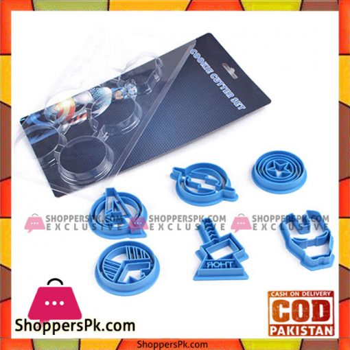 The Avengers Super Hero 3D Cookie Cutters Set of 6