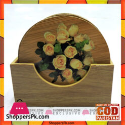 Bamboo Tea Coaster with Stand BK1