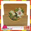 Bamboo Tea Coaster with Stand BK2