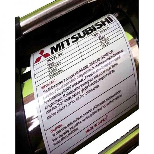 MITSUBISHI 12 Volt Double Cylinder Car Air Pump Car Air Compressor Tire Inflator & Toolkit