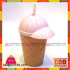 Cone Milkshake Glasses With Straw 550ML Capacity