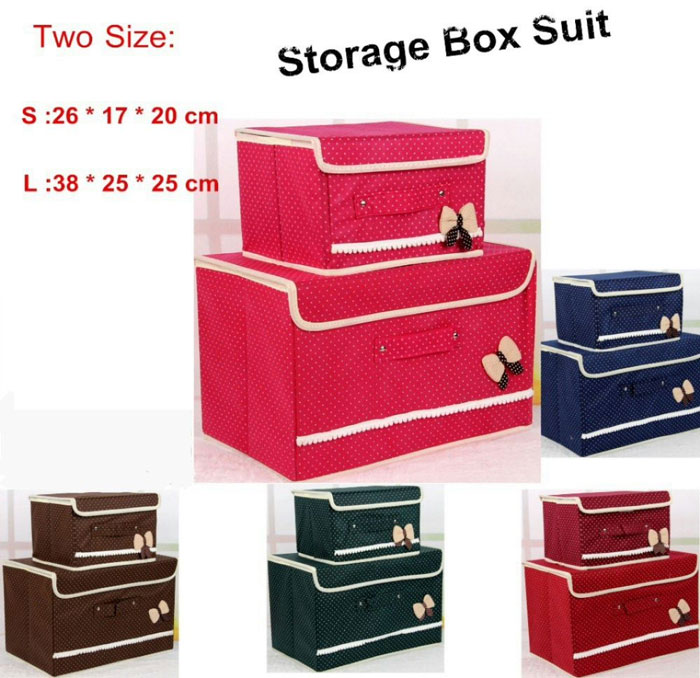 Foldable Storage Box Suit Set Of 2