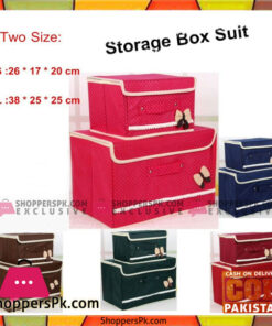 Foldable Storage Box Suit Set of 2