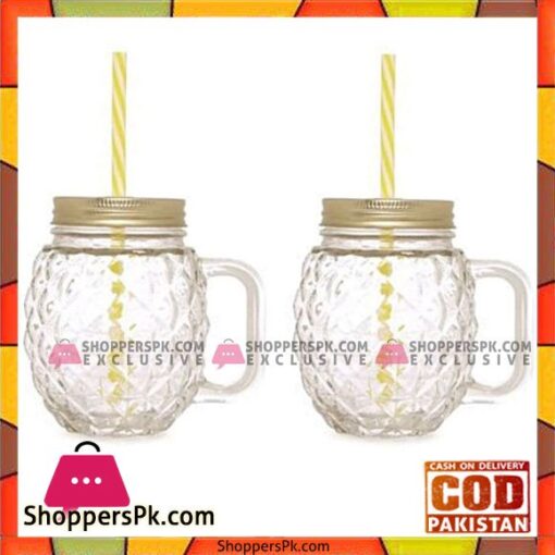 Buy Mug Mason Jars With Straw at Best Price in Pakistan