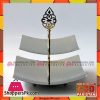 Orchid Dessert Display 2 Tier Tray Plated Square Metal