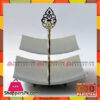 Orchid Dessert Display 2 Tier Tray Plated Square Metal