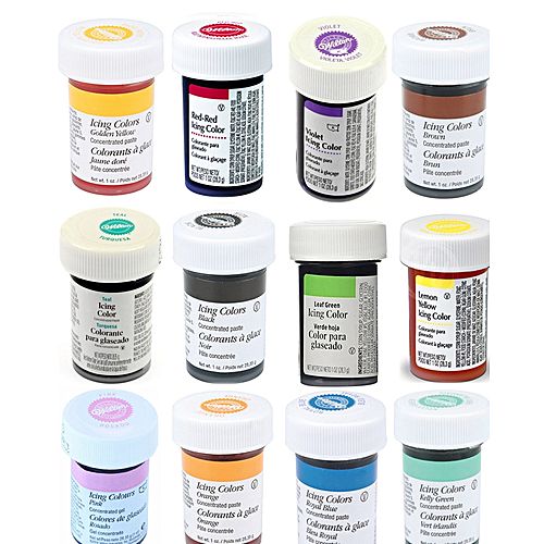 Pearce Duff Pack Of 12 Gel Icing Food Colours