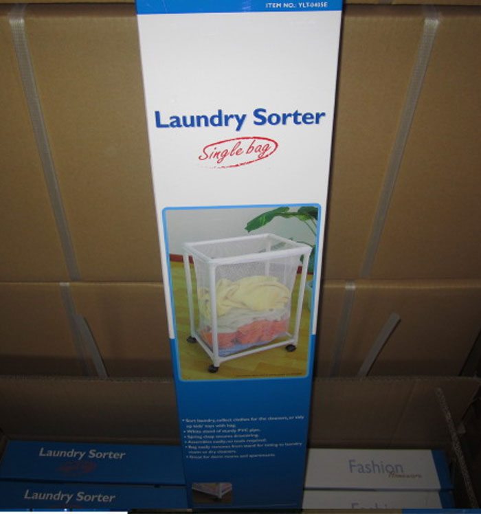 Plastic Lundry Basket With Wheels Ylt-0405E