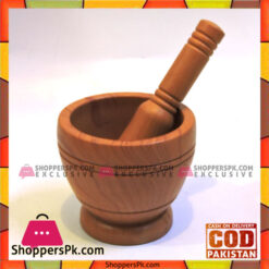 Plastic Wood-like Mortar & Pestle Small