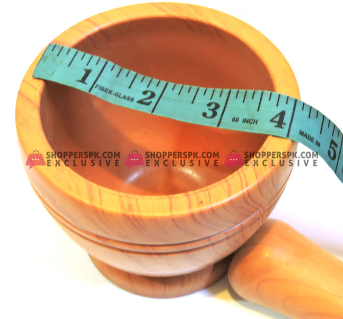 Plastic Wood-Like Mortar &Amp; Pestle Small