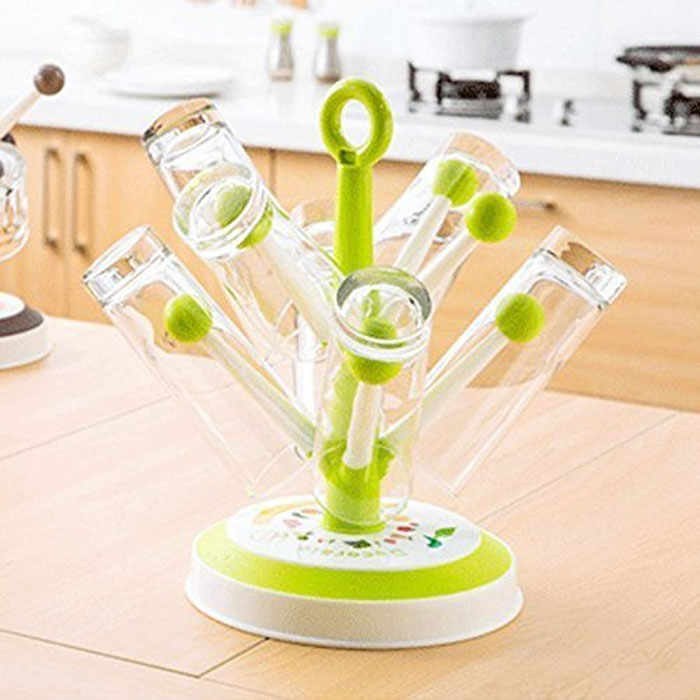 Round Base Candy Tree Glass Stand 8 Hold 5 Round Base Candy Tree Glass Stand 8 Hold