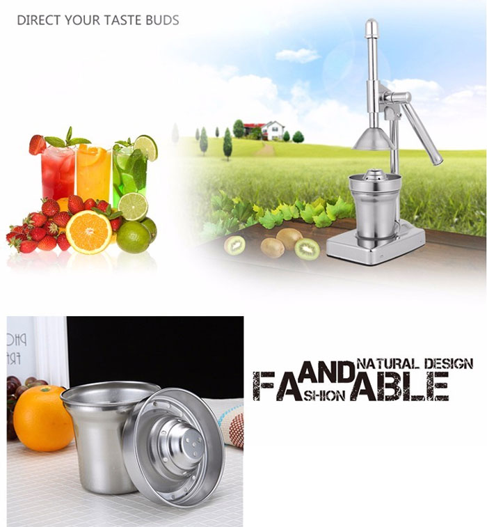 Stainless Steel Manual Hand Fruit Orange Juicer 6 Stainless Steel Manual Hand Fruit Orange Juicer