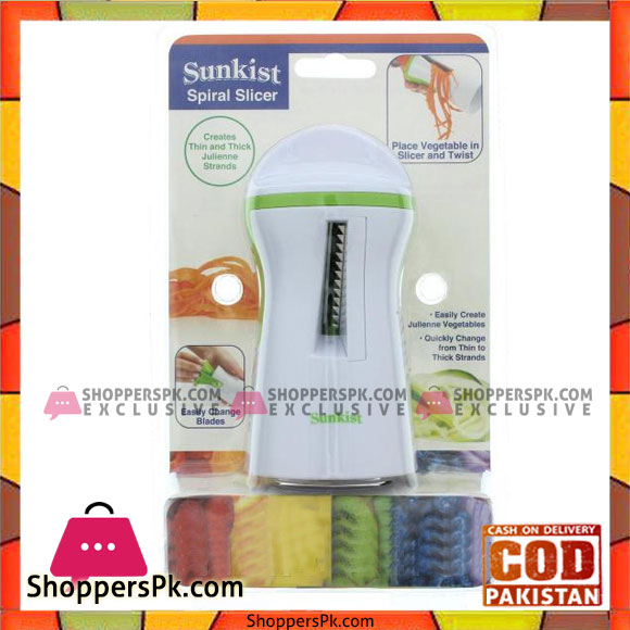 Sunkist Vegetable Cutter Spiral Slicer 3 Sunkist Vegetable Cutter Spiral Slicer