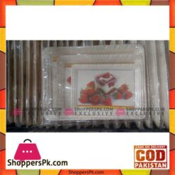 melamine plastic serving tray 3 pec