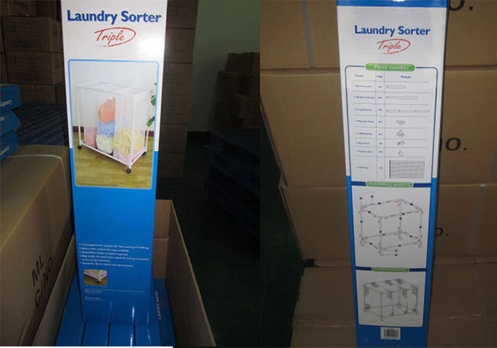 Plastic Lundry Sorter Triple Laundry Basket With Wheels Ylt-0405F Price In Pakistan
