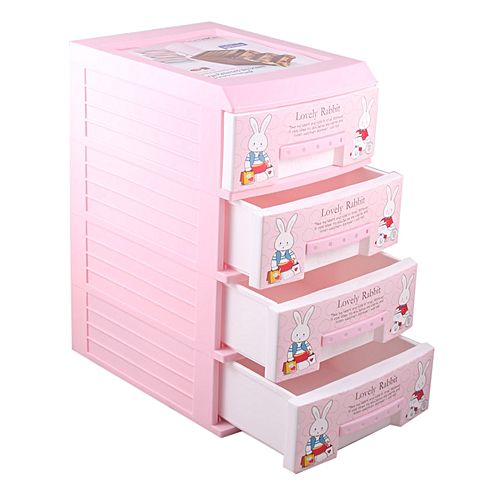 Hommold Four Drawers Storage Unit - Pink