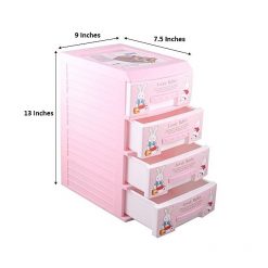 Hommold Four Drawers Storage Unit - Pink