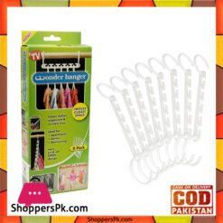 Wonder Hangers - Save Space In Your Wardrobe And Cloakroom Closet - Pack of 8