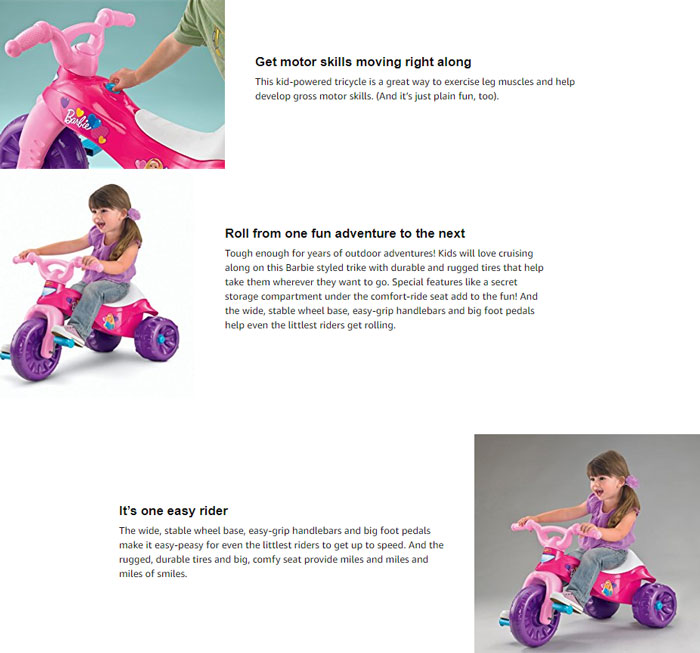 Barbie Tough Trike Tricycle For Kids