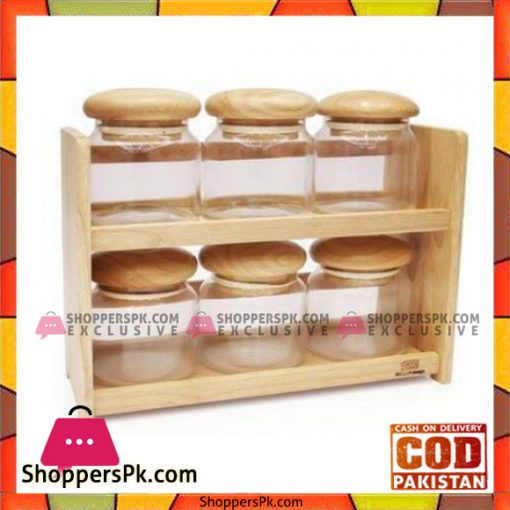 Billi High Quality 2 Layer Wooden Canister Set - GW5566 Thailand Made