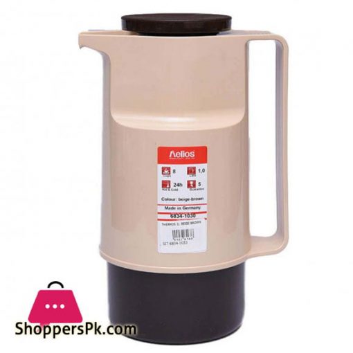 Helios Thermos Beige/Brown 1 Litre - SIT-6834-1030