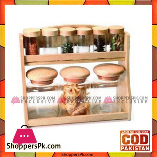 High Quality Wooden Canister & Spice Set