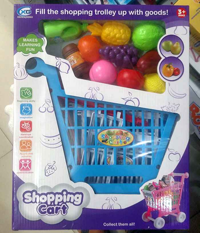 Shopping Trolley With Vegetables For Kids