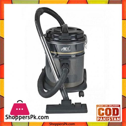 Anex AG-2097 - 2 in 1 Deluxe Vacuum Cleaner - 1500 Watts - Silver & Black