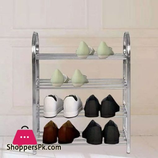 High Quality Stainless Steel 4 Tier Shoe Rack A284-LW
