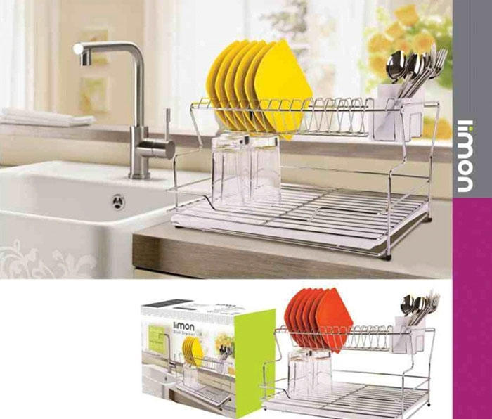Limon Stainless Steel Dish Drainer Two Tier 1292