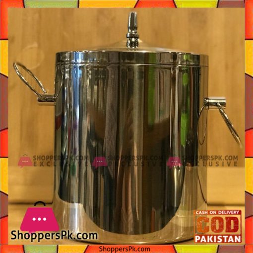 Insulated Ice Bucket with Lid Stainless Steel
