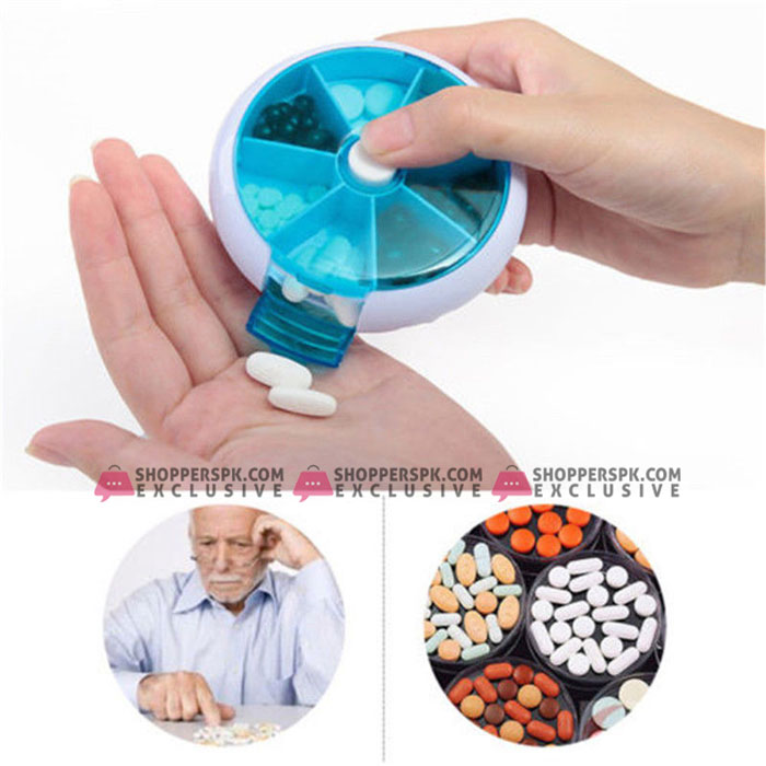Weekly Travel Pill Box Organiser 7 Day Tablet Medicine Storage Dispenser Holder