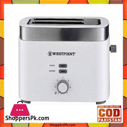 Westpoint WF-2583 - 2 Slice Pop-Up Toaster with Steel Cover - Karachi Only