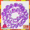 26 Pcs Alphabet Letter Cutter Plastic Cookie Press