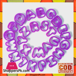 26 Pcs Alphabet Letter Cutter Plastic Cookie Press