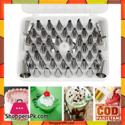 52pcs Icing Piping Pastry Fondant Cake Decorating Sugarcraft Nozzle Tips Set