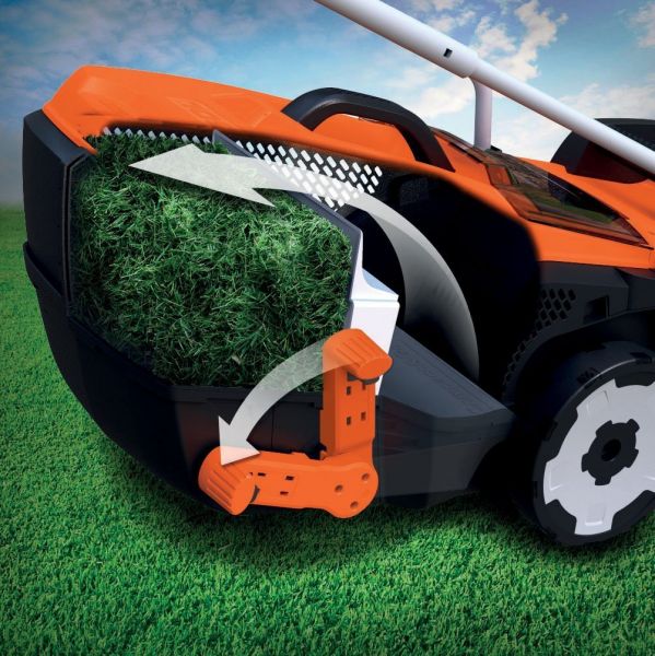 Black & Decker 38cm Rotary Lawn Mower with 45 Litre Collection Bag