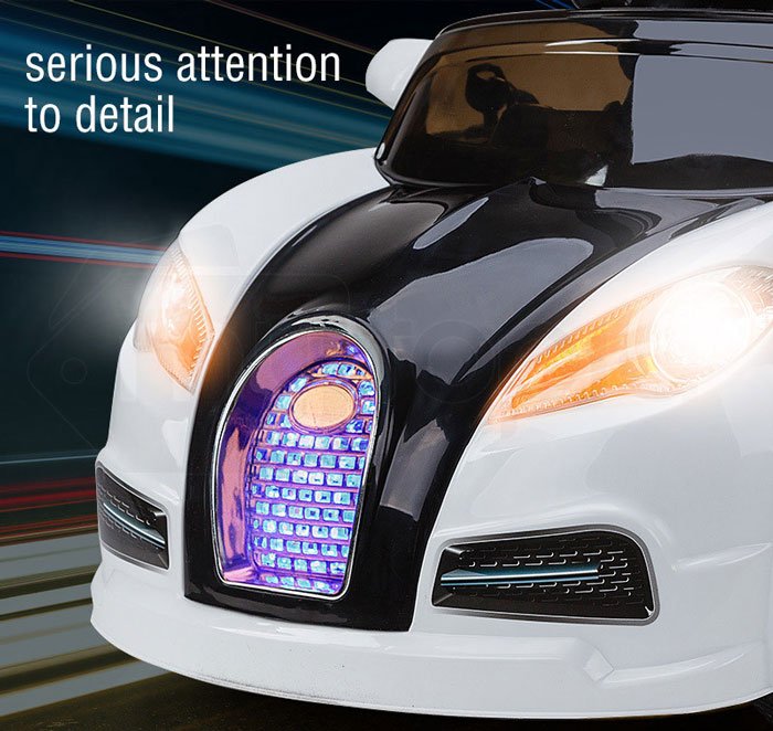 Bugatti Kids Ride Paint On Car With Swing